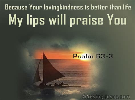 Psalm Because Your Lovingkindness Is Better Than Life My Lips Will