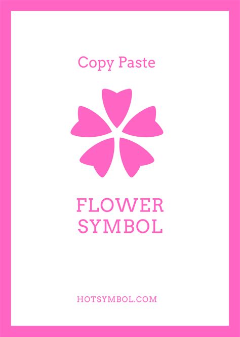 Copy Paste Flower Symbol Flower Symbol Symbols Home Symbol