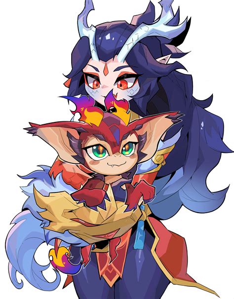 Shyvana And Smolder League Of Legends Drawn By Beseunaj Jamjaneun