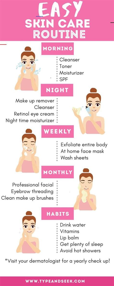 Easy Skin Care Routine That Works Wonders Type And Seek Skincare