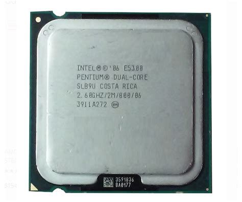 Intel® Pentium® Processador E5300 Dual Core Cpu 260ghz 2m 800 06 Slgtl