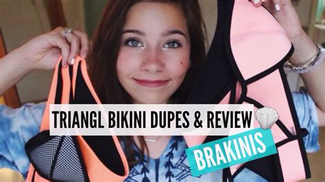 Triangl Swimwear Bikini Dupes Review Brakinis Youtube