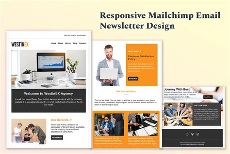 Mailchimp Email Newsletter Design On Behance