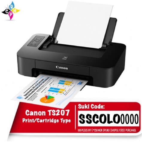 Canon Pixma Ts207 Single Function Printer Shopee Philippines