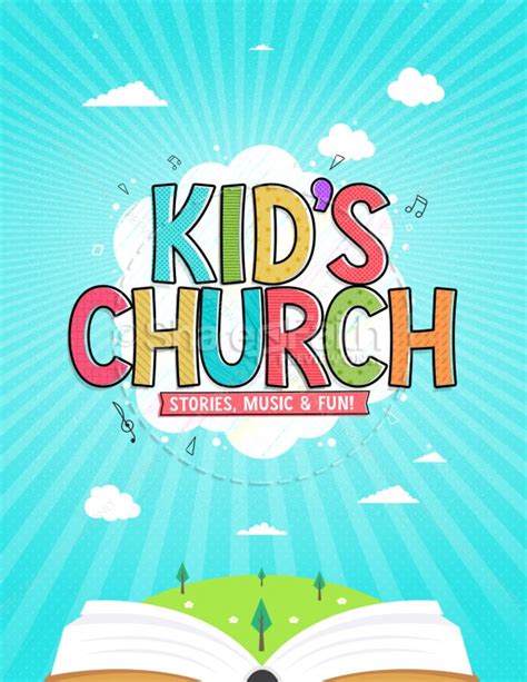 Kids Church Service Flyer Template