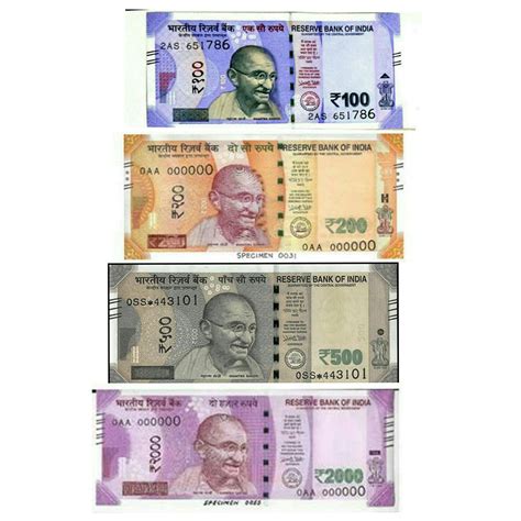 Spacehaven Paper Dummy Indian Currency Notes 400 Units Each 100