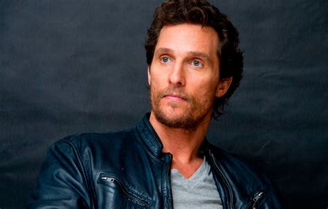 Our banners are easy to install. Wallpaper Matthew McConaughey, press conference ...