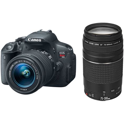 Canon Eos Rebel T5i Dslr Camera With 18 55mm And 8595b003 Bandh