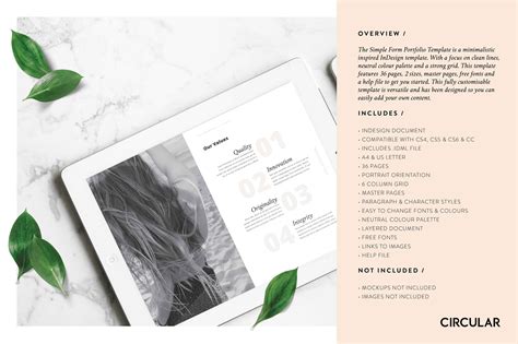 Simple Form Is A Minimalistic Inspired Indesign Template With A