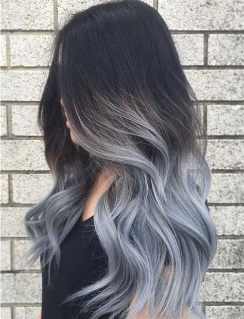 Cute Black To Grey Ombre 2017 For Long Hair Hairstyles