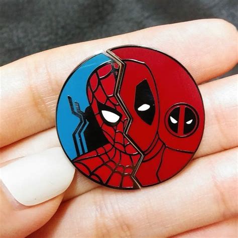 Spiderman Pin Avengers Couple Pin Series Etsy Etsy Hard Enamel Pin Pin Badges