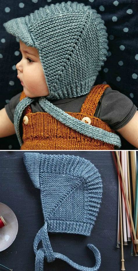 Amazing Knitting Vintage Baby Bonnet With Visor Tutorial