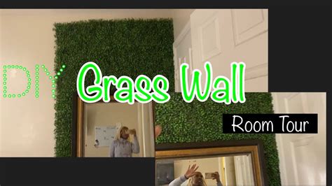 Diy Grass Wall Room Tour Youtube