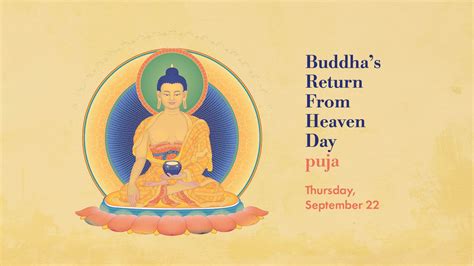 Buddhas Return From Heaven Day Puja 2022 Meditate In Chicago