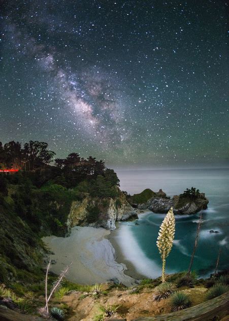 Neil Simmons Photography Big Sur Milky Way Mcway Falls Big Sur