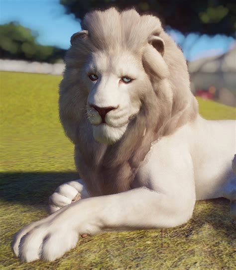 Finally got an Albino Lion! Meet Alabaster 😍 : PlanetZoo