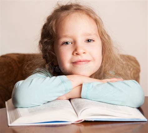 Girl Reading Book At Home Stock Photo Image Of Human 94944188