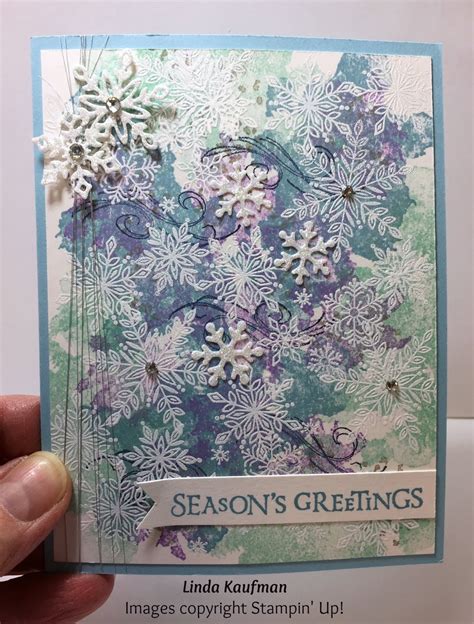 Linda Ks Stampin Page Stampin Ups Snow Is Glistening And