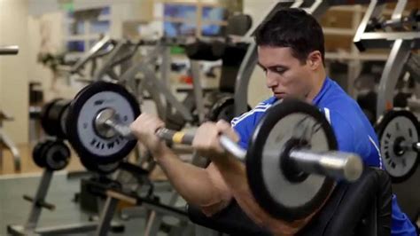 Ez Bar Preacher Curl Biceps Exercise Youtube