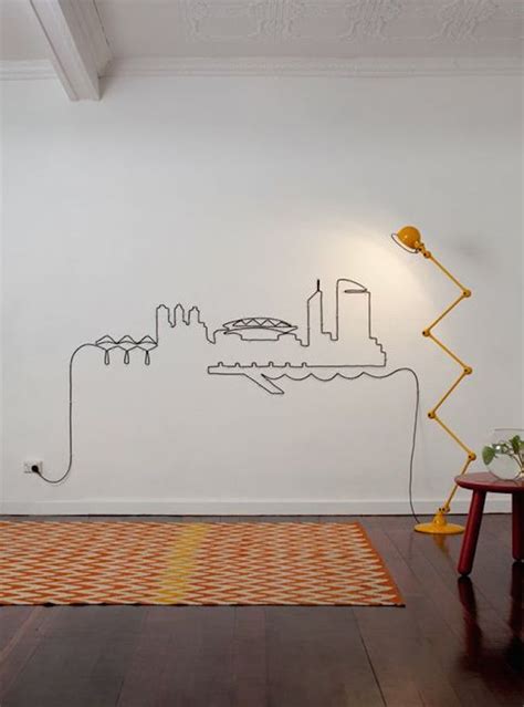 Turn Your Unsightly Wire Cables And Cords Into Wall Art