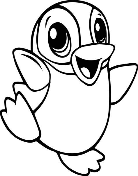 Cute Penguin Coloring Pages At Free Printable
