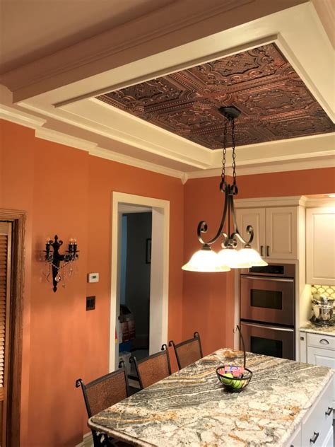 Faux tin ceiling tiles are available in styrofoam (foam) and pvc (plastic). Elizabethan Shield - Faux Tin Ceiling Tile - 24″x24″ - # ...