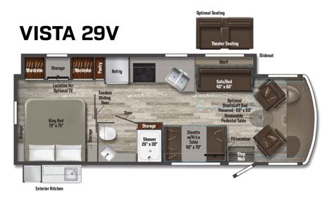 Winnebago Vista And Sunstar 29v Floorplan