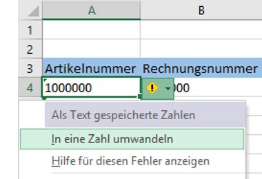 Währung), die allerdings von excel als text erkannt werden. Excel: Text in eine Zahl umwandeln - Hanseatic Business School