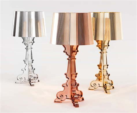 Kartell Bourgie Lamp In White And Gold By Ferruccio Laviani For Sale At