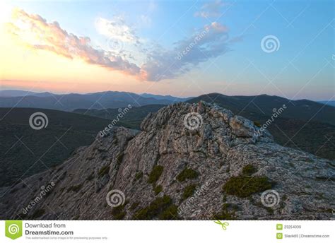 Mountain Rock And The Sky A Landscape Stock Image Image Of Light