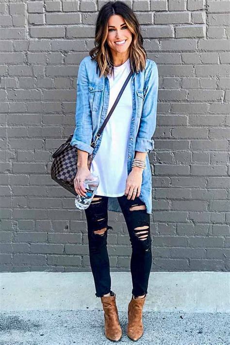 Denim Shirt Outfit Ideas For Women In 2023