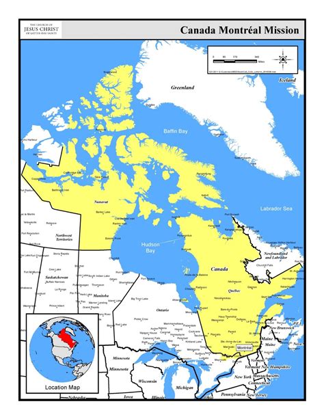 Celina Ferguson Canada Montreal Mission Map California
