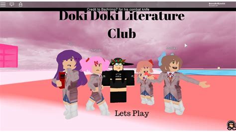 Exploring Doki Doki Literature Club Games In Roblox Youtube