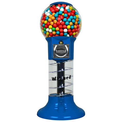 Gumball Machine 27” Set Up For 025 Gumballs 1 Inch Toys In Round Capsules 1 Bouncy Balls 25
