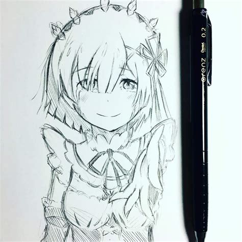 Quick Rem From Rezero Sketch Anime Amino