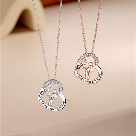 Sterling Silver Love Confession Necklace Mother‘s Day T Bgcopper