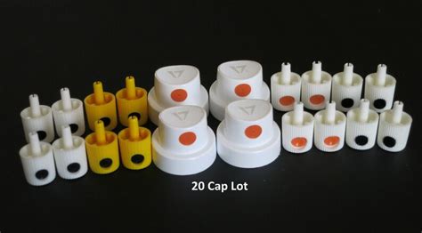 Lot Of Spray Paint Can Caps Mixed Male Nozzles Tips Rusto Etsy