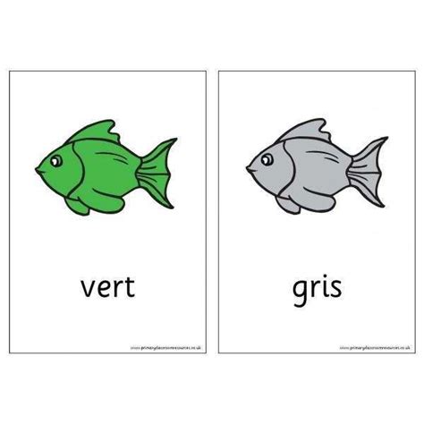 French Vocabulary Cards - Colours – Primary Classroom ...
