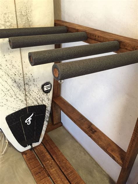 Homemade Surf Rack From Recycled Pallets Pallet Surf Surfboard Quiver