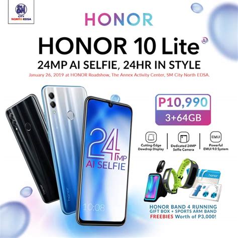 Honor 10 Lite With 24mp Ai Selfie Camera Officially Launched For P10k Price