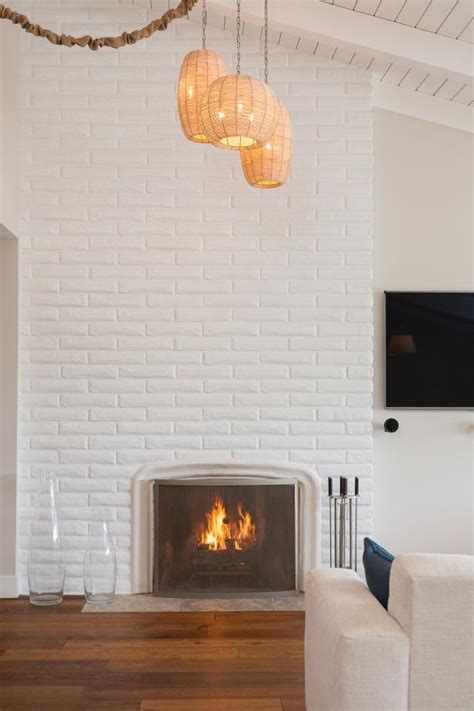 15 Gorgeous Painted Brick Fireplaces Hgtvs Decorating And Design Blog