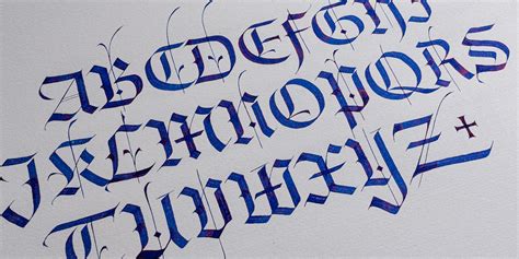 Blackletter Alphabet Calligraphy Collection On Behance