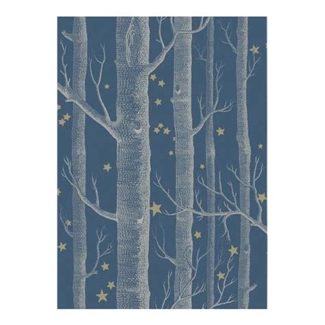 Cole And Son Woods And Stars Wallpaper Roll Midnight Chairish
