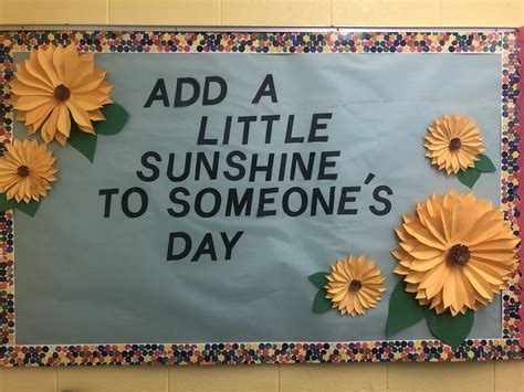 Sunflower Bulletin Board Summer Bulletin Boards School Bulletin Boards