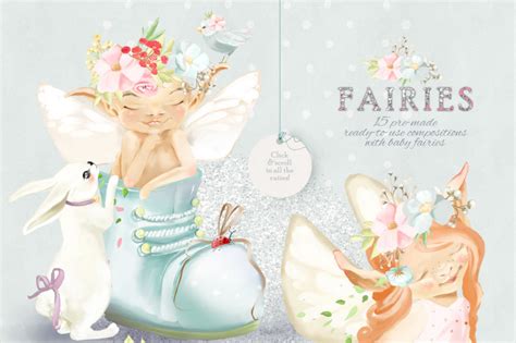Baby Fairies Clipart Collection By Annas Creations Thehungryjpeg