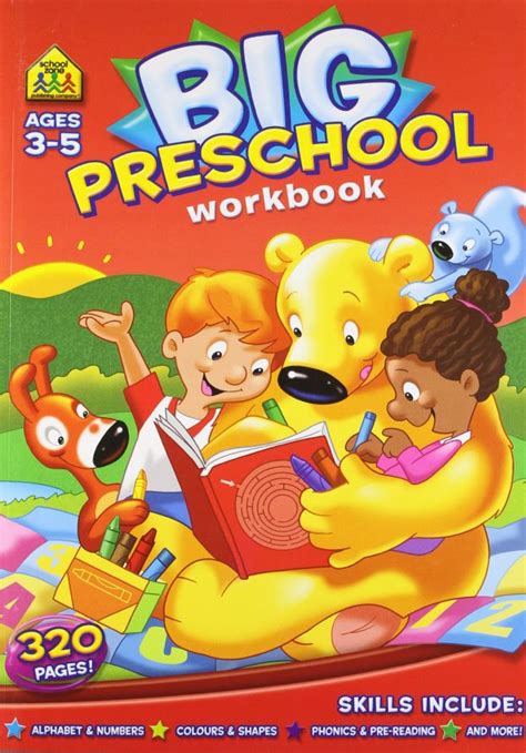 Big Preschool Workbook Ages 3 5 320 Pages Alphabet And Numbers