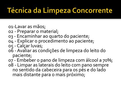 Resumo Arrumação De Leito