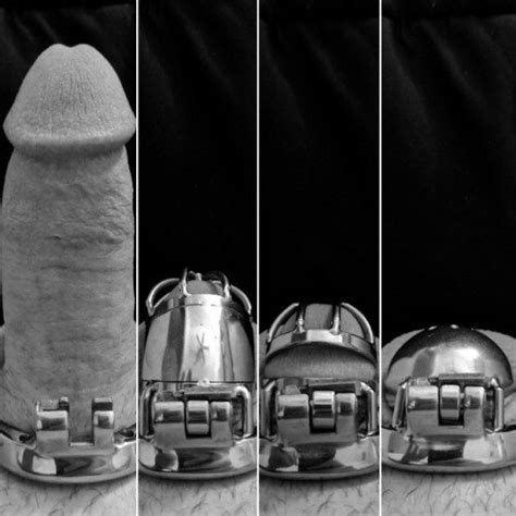 Evolution Of The Size Of The Cock In Chastity Cage Freewind