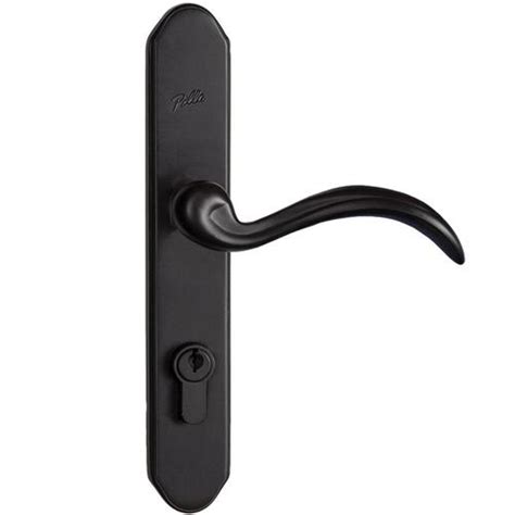 Pella Select Matte Black Storm Door Matching Handleset In The Screen