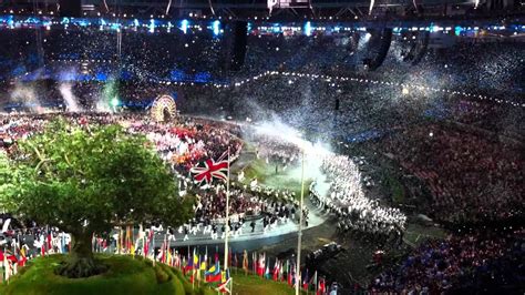 team gb enter the olympic stadium opening ceremony london 2012 we could be heroes youtube